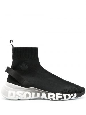Hálós sneakers Dsquared2 fekete