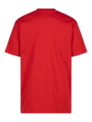 Bavlněné tričko Supreme červené