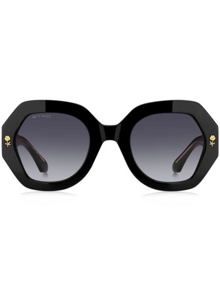 Oversize слънчеви очила Etro черно