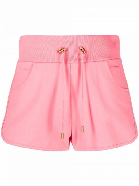 Pantaloni scurți cu imagine Balmain roz