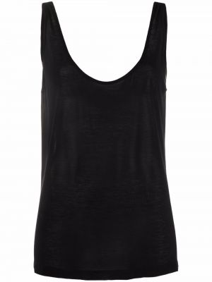 Silke tank top med v-hals Rick Owens svart