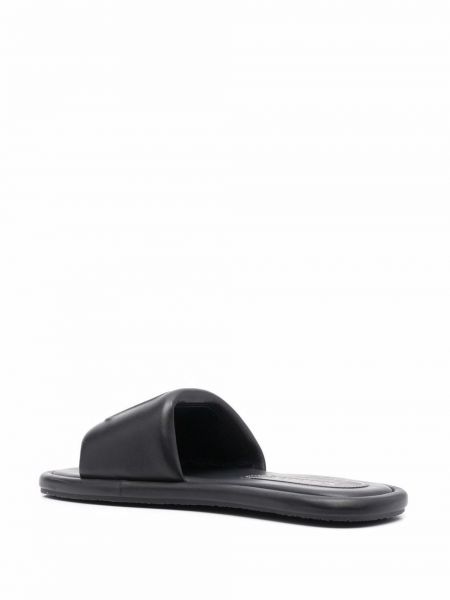 Kožené sandály Nanushka černé
