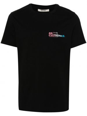 T-krekls ar apdruku Zadig&voltaire melns