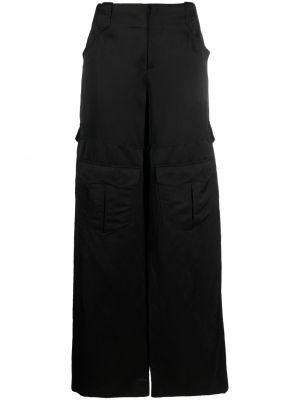 Pantalon cargo en lin avec poches Tom Ford noir
