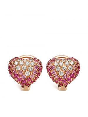 Σκουλαρίκια από ροζ χρυσό Leo Pizzo