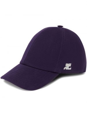 Kepurė su snapeliu Courreges violetinė