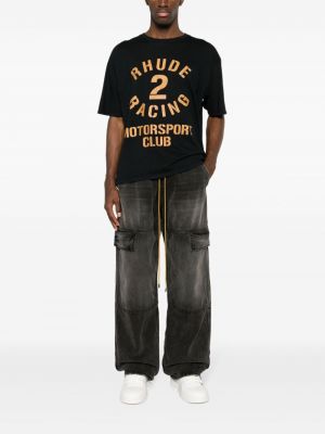 Jeans à plateforme avec poches Rhude noir
