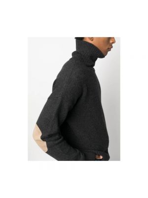 Jersey cuello alto de lana de lana merino de tela jersey Ami Paris