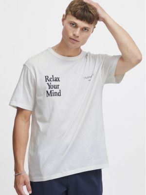 Relaxed fit marškinėliai Solid balta