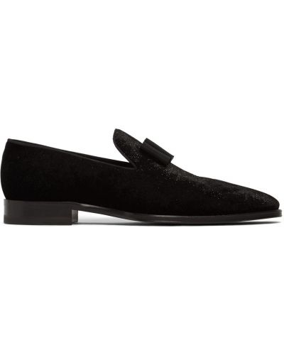 Pantofi loafer de catifea Dsquared2 negru