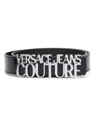 Δερμάτινος ζώνη με αγκράφα Versace Jeans Couture