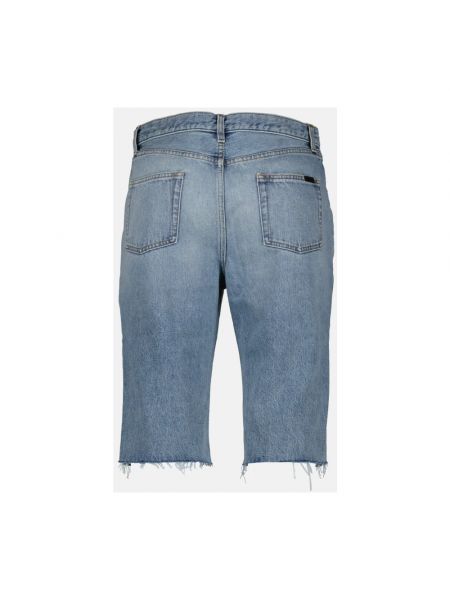Szorty jeansowe Saint Laurent niebieskie
