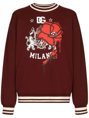 Sweatshirt aus baumwoll mit print Dolce & Gabbana