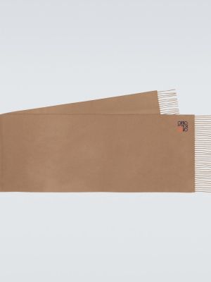Pañuelo de cachemir con estampado de cachemira Loewe marrón