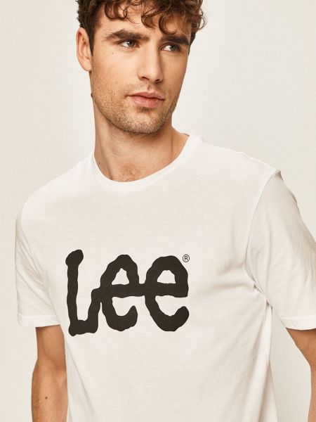 Тениска с дълъг ръкав Lee бяло