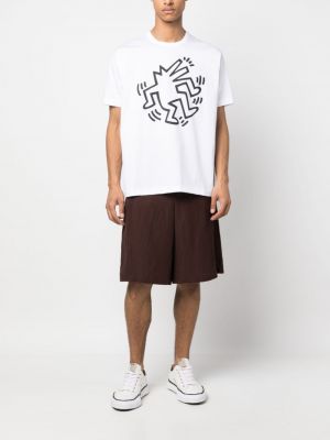 Kokvilnas t-krekls Junya Watanabe Man balts