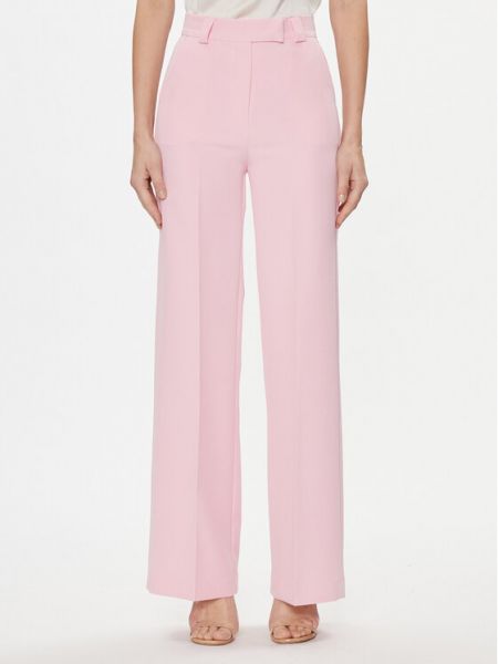 Pantaloni cu croială lejeră Maryley roz