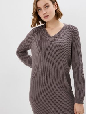 Платье-свитер Marytes коричневое