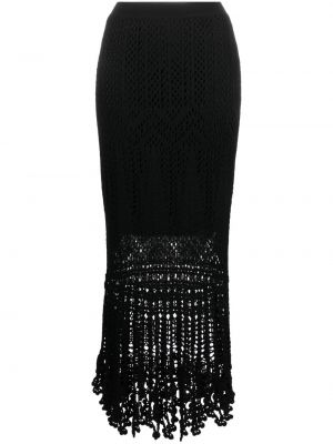 Плетена пола Polo Ralph Lauren черно