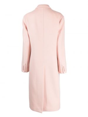 Vlněný kabát Ralph Lauren Collection růžový