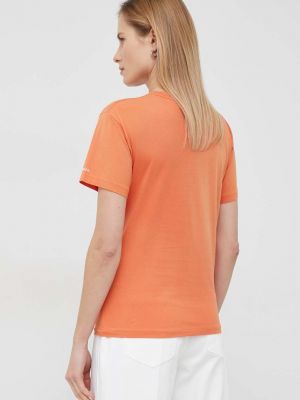 Хлопковое поло Polo Ralph Lauren оранжевое