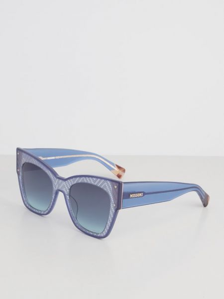 Okulary przeciwsłoneczne Missoni niebieskie