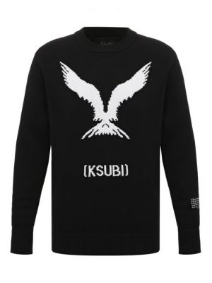 Хлопковый свитер Ksubi черный