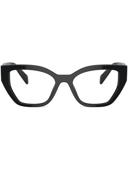 Lunettes de vue à motif géométrique Prada Eyewear noir