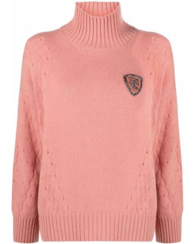 Jersey de cuello vuelto de tela jersey Ermanno Scervino rosa