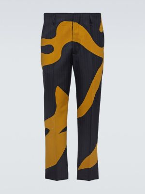 Μάλλινο παντελόνι με ίσιο πόδι Dries Van Noten