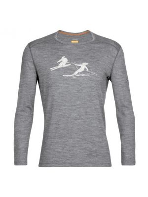 Camiseta de lana merino Icebreaker gris