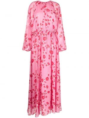 Trykt floral silke dress Cynthia Rowley rosa