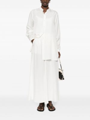 Mini robe en soie P.a.r.o.s.h. blanc