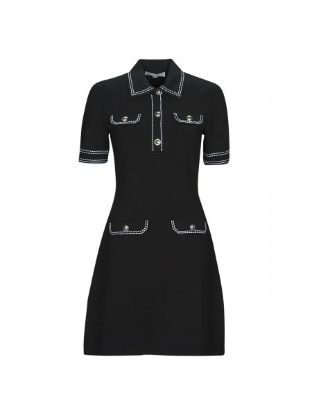 Sukienka mini na guziki Michael Michael Kors czarna