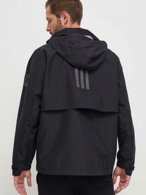 Oversized rövid kabát Adidas fekete