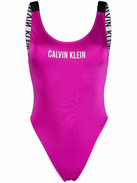 Bañador con estampado Calvin Klein violeta