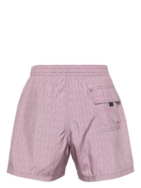 Shorts à imprimé Canali violet