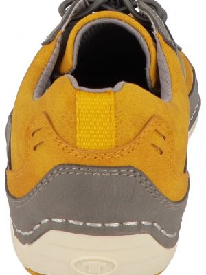 Спортивные кроссовки на шнуровке Tom Tailor желтые