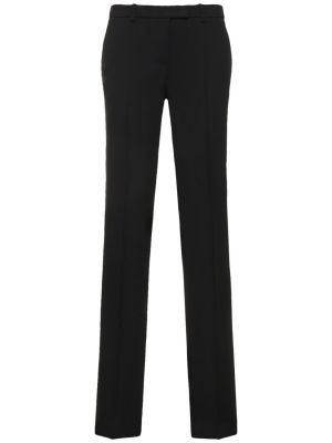 Krepové kalhoty Michael Kors Collection černé