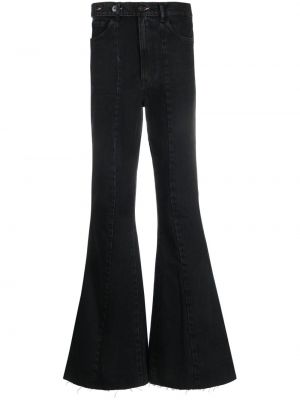 Zvonové džíny 3x1 černé