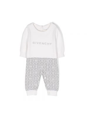 Biały dzianinowy kombinezon Givenchy