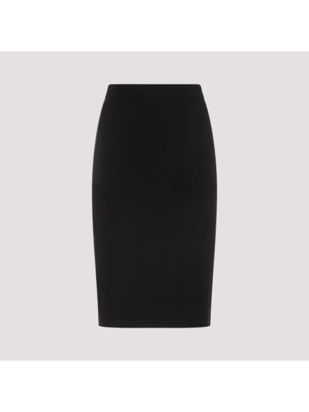 Falda de tubo Saint Laurent negro