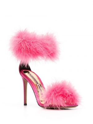 Sandale mit federn Alexandre Vauthier pink