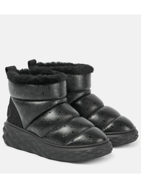 Snöstövlar i läder Jimmy Choo svart