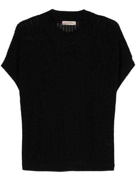 Rövid pulóver Gentry Portofino fekete