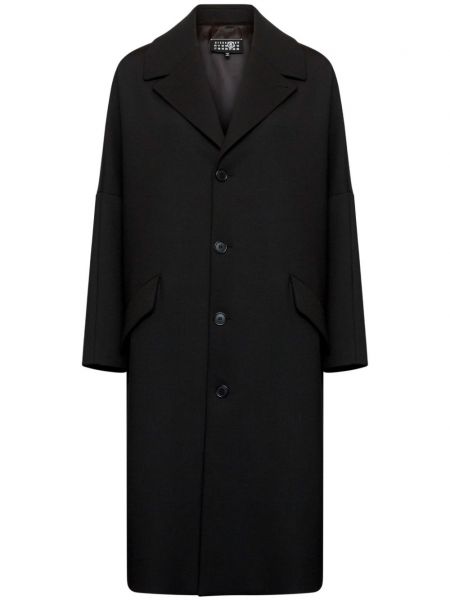 Jachetă lungă de lână Mm6 Maison Margiela negru