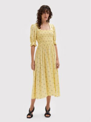 Sukienka na lato Selected Femme, żółty