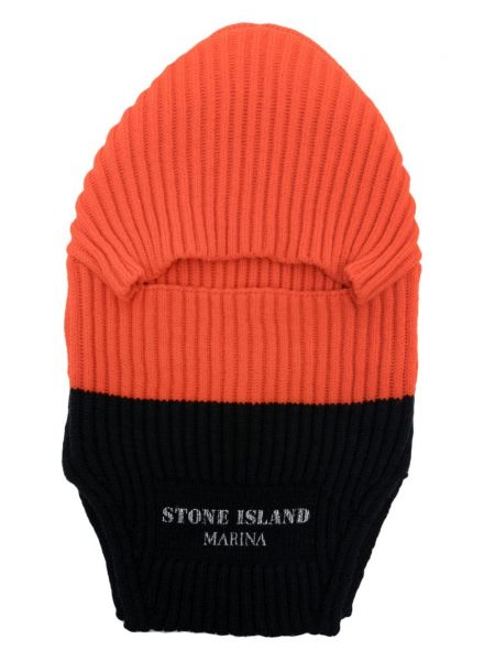 Cappello con visiera di lana Stone Island