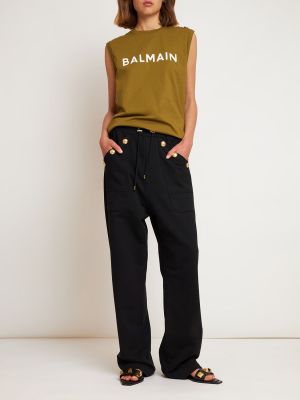 Βαμβακερό πουκάμισο με σχέδιο Balmain