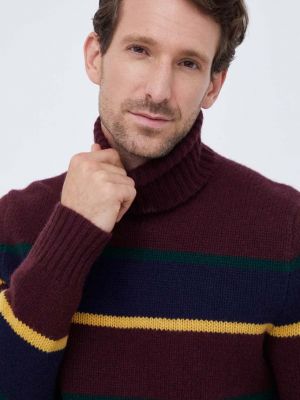 Gyapjú pulóver Polo Ralph Lauren borvörös